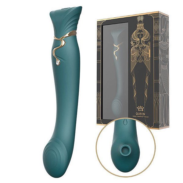 Zalo Queen PulseWave - Vibrador Luxo Estimulador de Ponto G Recarregável