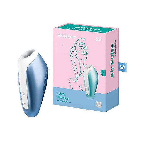 SATISFYER LOVE BREEZE - Estimulador de Clitóris Com Sucção por Ondas de Pressão Azul