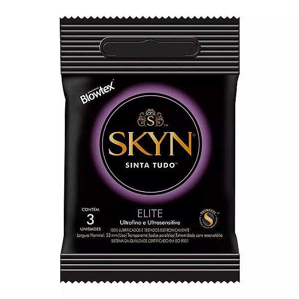 Preservativo / Camisinha Blowtex (SKYN ELITE) Ultra Fino- 3 Unid