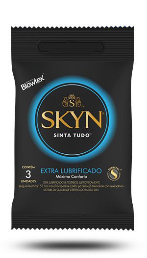 Preservativo / Camisinha Blowtex SKYN (EXTRA LUBRIFICADO)  3 Unid