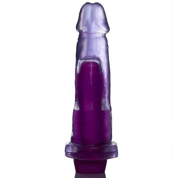 Prótese Gel Aroma Uva - 16x4 cm com vibrador - UVA02A