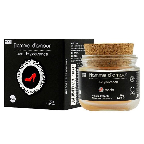 Vela Flamme D'Amour  SADO (Uva de Povence) - Vela Beijável para Sexo Oral
