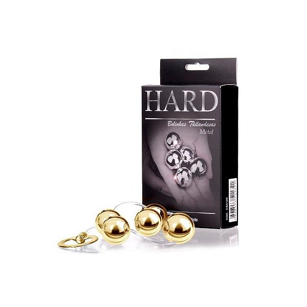 Bolinha Tailandesa Pompoarismo de Metal Dourada HARD HA120D