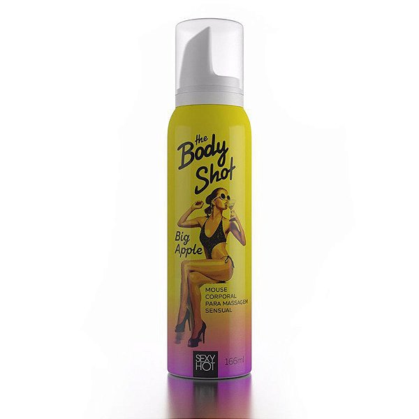 Espuma Crocante para Massagem Sensual Beijável - Body Shot Big Apple