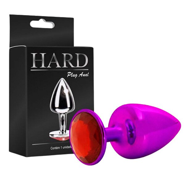 PLUG COM PEDRA HARD (HA114) ROSA M