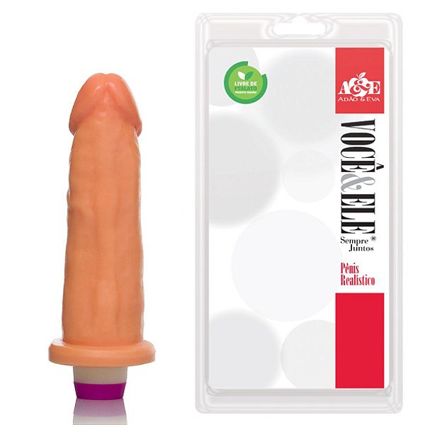 PROTESE 8L COM VIBRO 20X5CM ADAO41 BEGE U