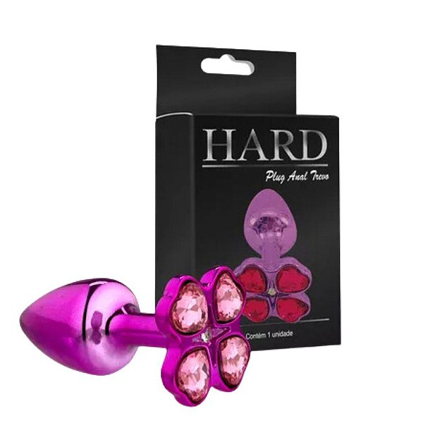 PLUG ANAL TREVO HARD ROSA P