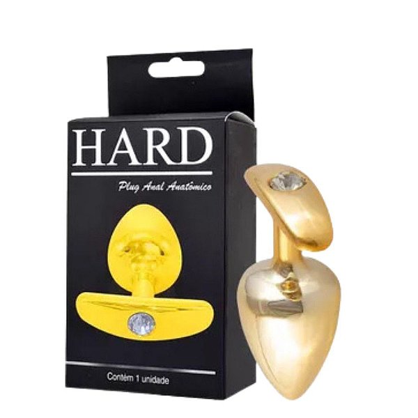 PLUG ANAL ANATOMICO HARD (HA138) DOURADO P