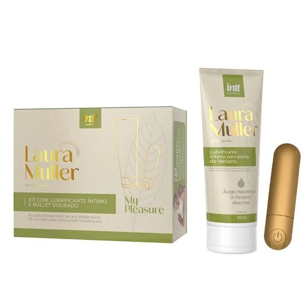 KIT LUBRIFICANTE E BULLET MY PLEASURE LAURA MULLER