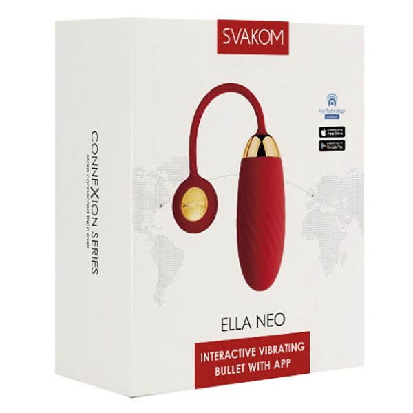 VIBRADOR ELLA NEO CONNEXION SERIES SVAKOM  VERMELHO