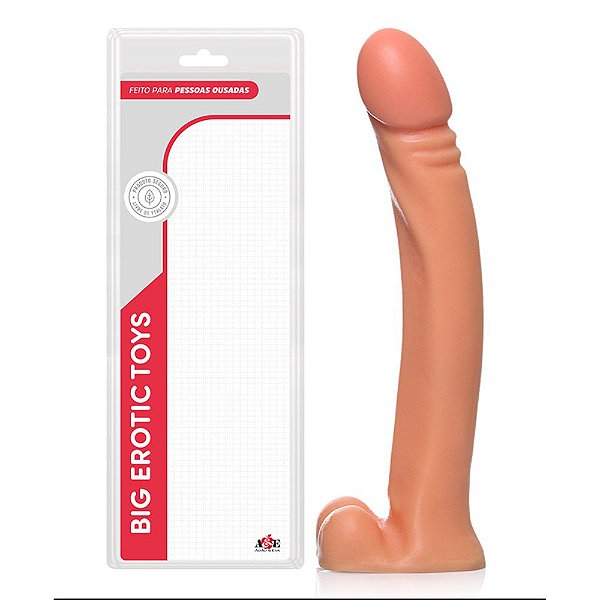 PROTESE DESTROYER 29X4CM COM ESCROTO BEGE ADAO31