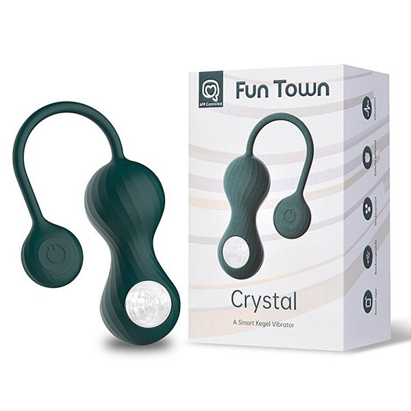VIBRADOR FUN TOWN CRYSTAL SMART KEGEL MM025