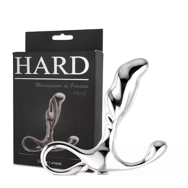 MASSAGEADOR DE PROSTATA METAL HARD (HA125) CROMADO