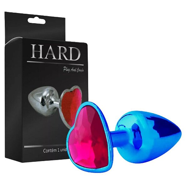 PLUG ANAL CORAÇÃO HARD (HA121) AZUL