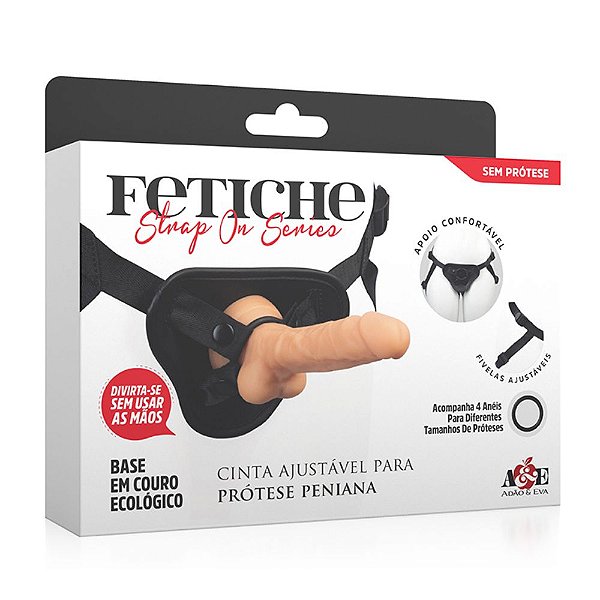 CINTA PENIANA STRAP ON DOUBLE FETICHE PRETO