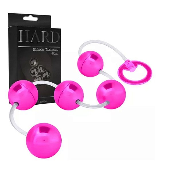 POMPOARISMO BOLINHAS TAILANDESAS HARD METAL (HA120) ROSA