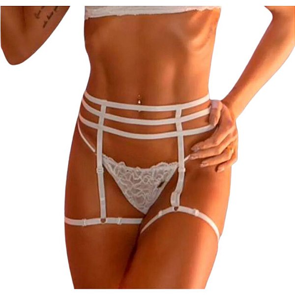 CINTA LIGA SENSUALLE JOVEM BRANCO