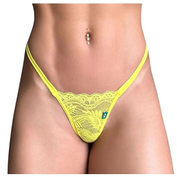 CALCINHA SENSUALLE ESTOPIM AMARELO