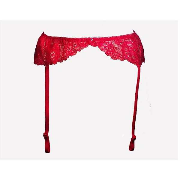 LINGERIE SENSUALLE CINTA LIGA SE LIGA VERMELHO