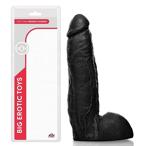 PRÓTESE J.HOLMES 27X5,5 C/ ESCROTO ADAO29P PRETO