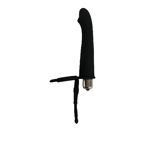 ANEL COMPANHEIRO 6.25 LONG BEGE C/ VIBRO LOVETOY SOFT PRETO