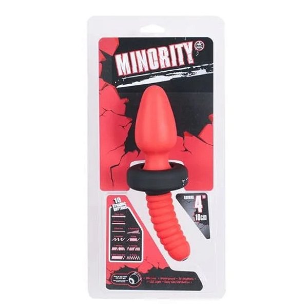 PLUG MINORITY 4 10CM C/ LED VERMELHO