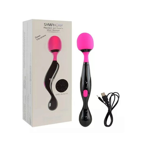VIBRADOR SYMPHONY PRETO/ROSA