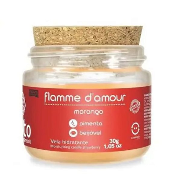 VELA FLAMME DAMOUR MORANGO