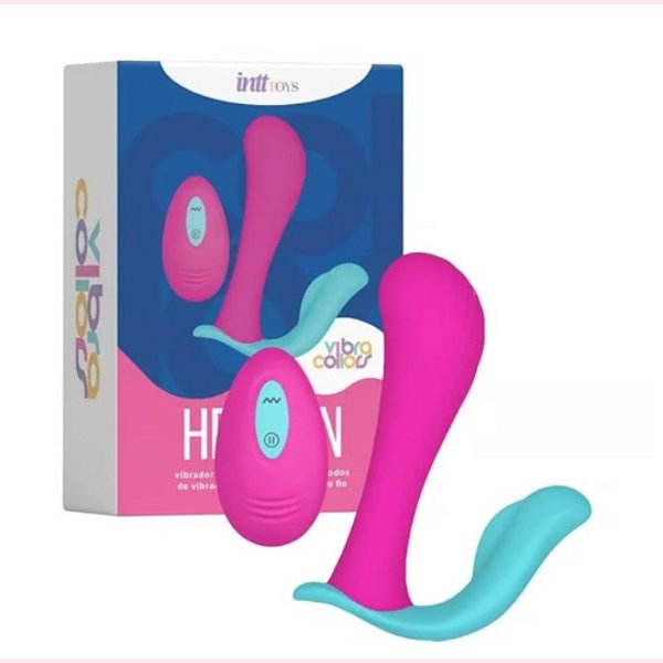 Vibrador Dupla Estimulação  Multifuncional Com Controle 10 modos - HEAVEN - IM0423