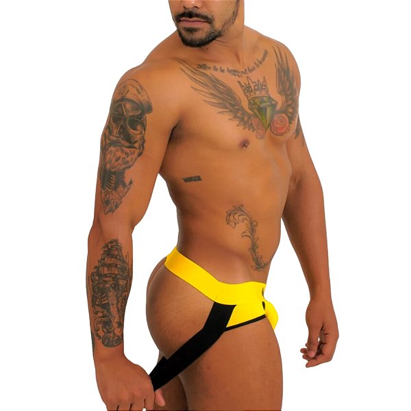 CUECA JOCKSTRAP STRONG AMARELO