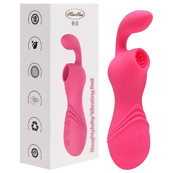 VIBRADOR RECARREGAVEL FLEXIVEL 12 MODOS DE SUCCAO YKTN0410