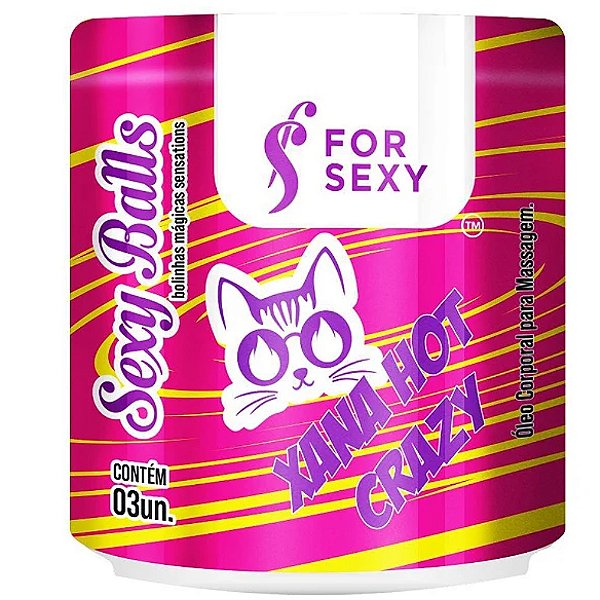 Sexy Balls XANA HOT CRAZY Bolinha Explosiva (Excitação, Vibração, Esquenta e Esfria) 3uni - ForSexy