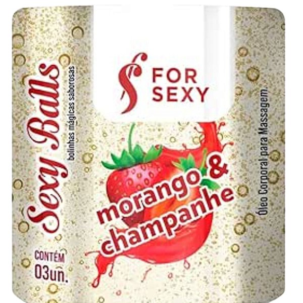 SEXY BALLS MORANGO COM CHAMPANHE