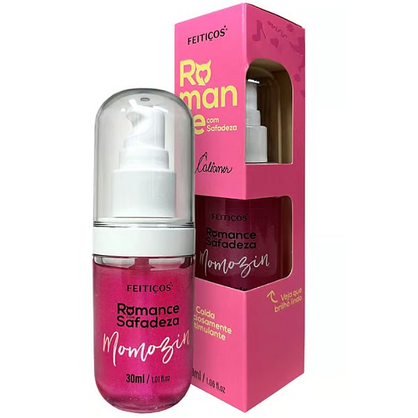 Romance com Safadeza Momozin By Calianer Calda Estimulante Beijável com Aquecimento 30ml Feitiços