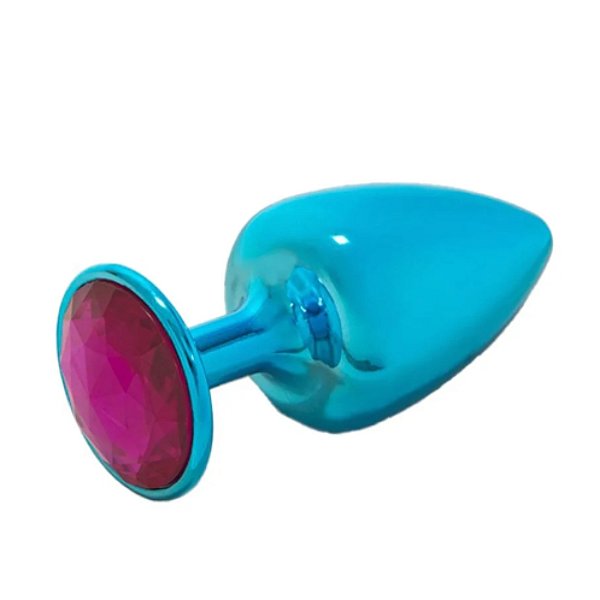PLUG COM PEDRA HARD (HA114A) AZUL M