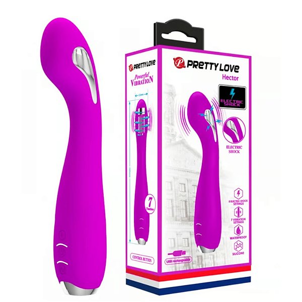 VIBRADOR HECTOR RECARREGAVEL ELETRIC SHOCK PRETTY LOVE