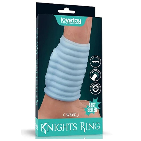 Meia Capa Peniana com Vibração - Vibrating Spiral Knights Ring - LOVETOY - CA079