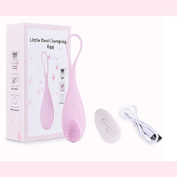 VIBRADOR LITTLE DEVIL CAPSULA VIBRATORIA COM CERDAS E CONTRO