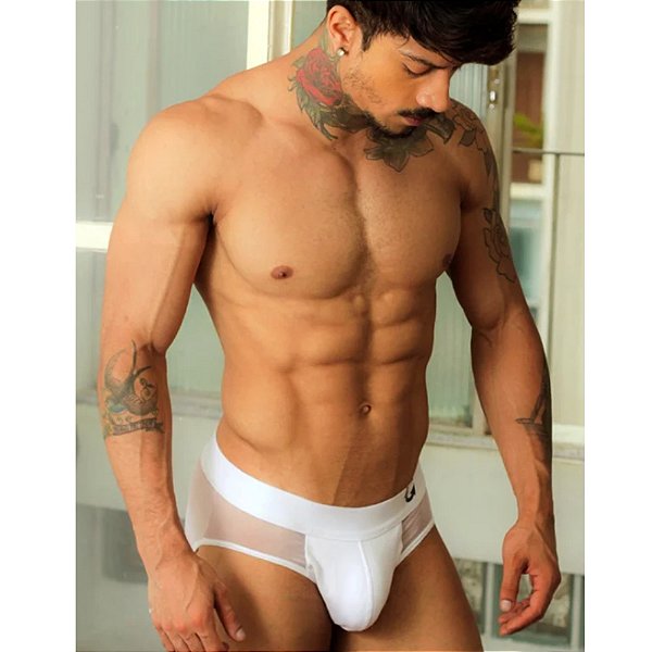 CUECA UP TRANSPARENTE PRUS QUINTTUS BRANCO