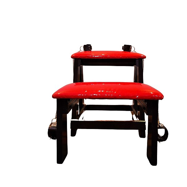 Cavalete Sado Com Algemas para Mãos e Pés - Móvel Erótico Sado BDSM