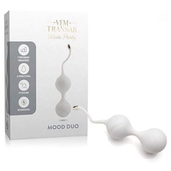 POMPOARISMO MOOD DUO BRANCO/DOURADO