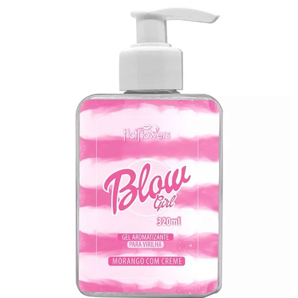 Blow Girl Gel Aromatizante Beijável Para Virilha 320ml Hot Flowers