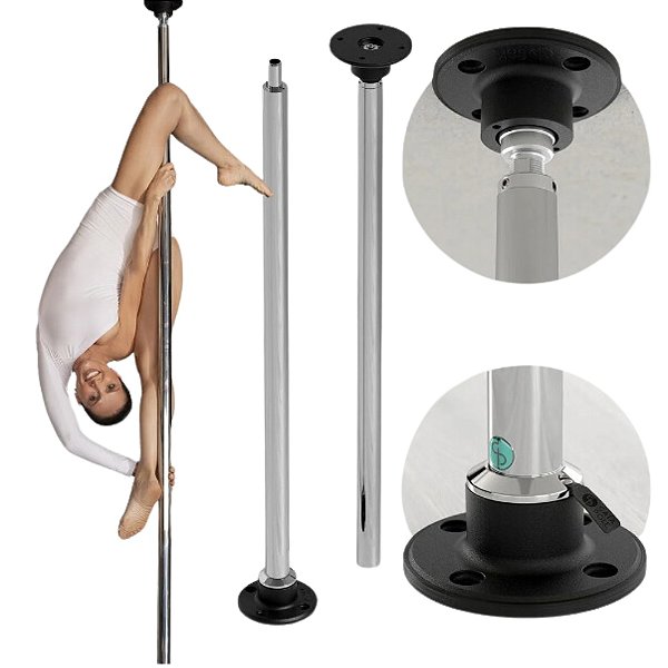 BARRA POLE DANCE EXOTIC PRATA U -