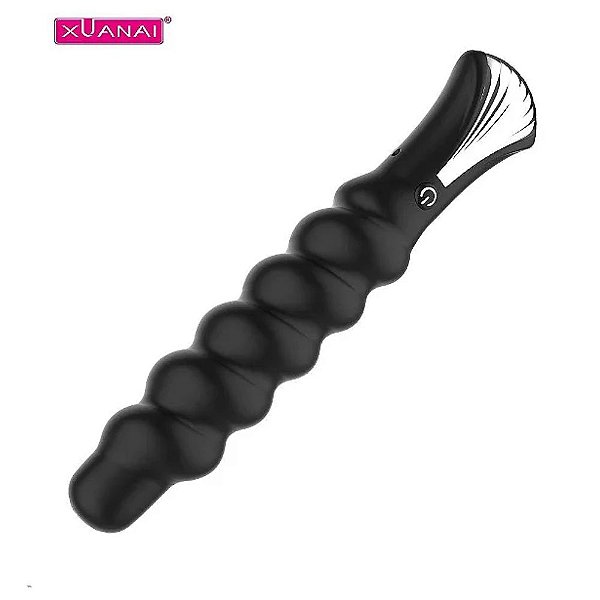 VIBRADOR ANAL E VAGINAL ESPIRAL 12 MODOS  -