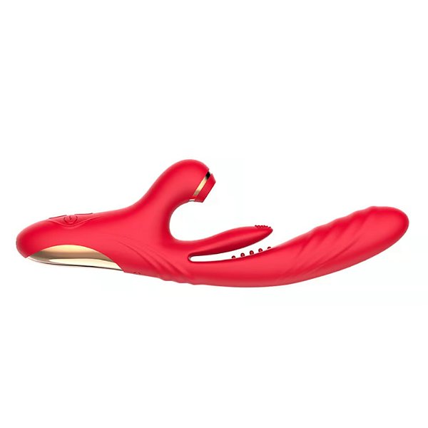 Vibrador Com Estimulador De Clitóris E Com Vibração, Vai E Vem, Pulsação E Aquecimento - VB127