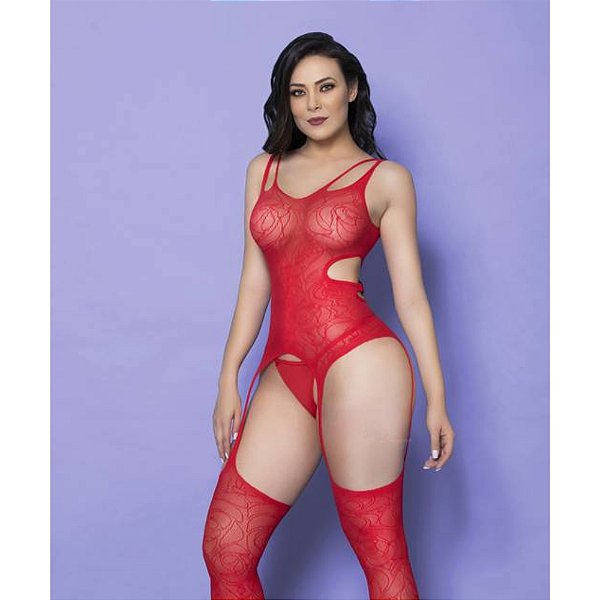 LINGERIE YAFFA Y1401 VERMELHO U -