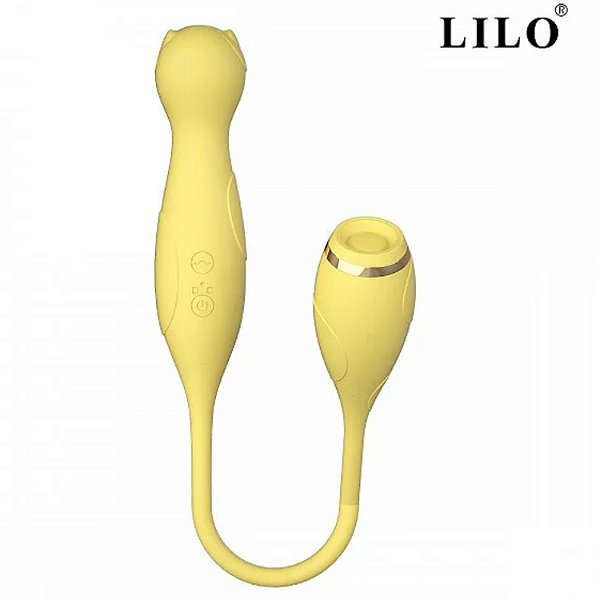 Vibrador Duplo MYSTIQUE -Flexível Recarregável com 10 Modos de Vibração e 10 modos de Pulsação - ES024 / XD1026 LL-B2110