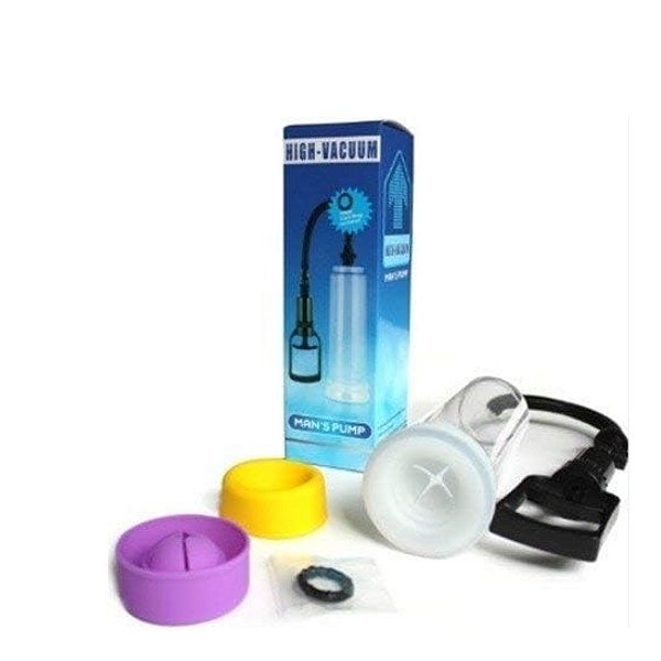 Bomba Peniana ao estilo Alavanca. 3 bucais em silicone 1 anel peniano Tamanho: 25 X 7 - XHE02 -  IMP5