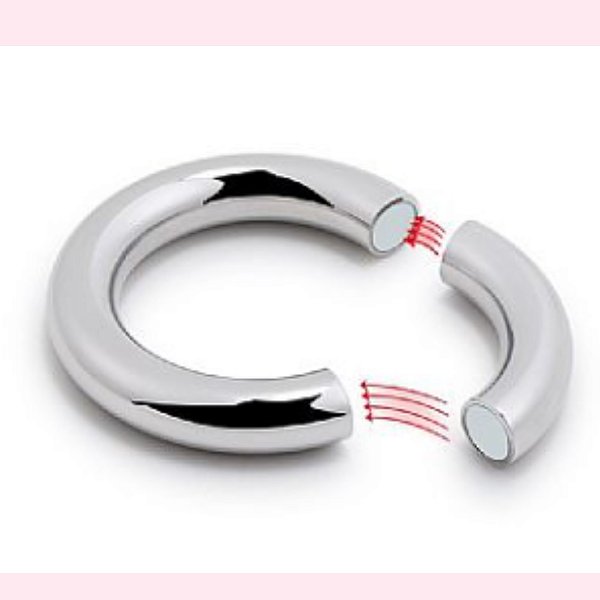 Anel Peniano de Aço Inoxidável com fecho de ímã - 3,0 cm - SI 8400