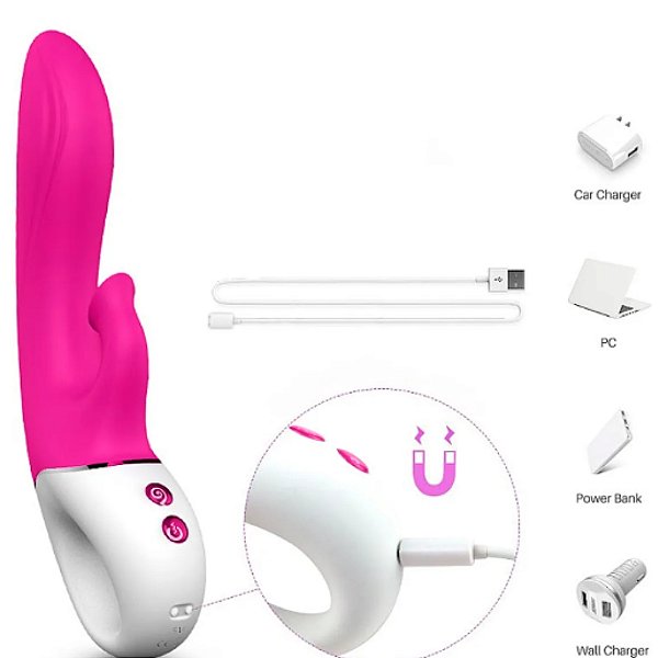 Estimulador de Clitóris com Sucção e Massageador Ponto G - Dew - S-Hande  - 6434